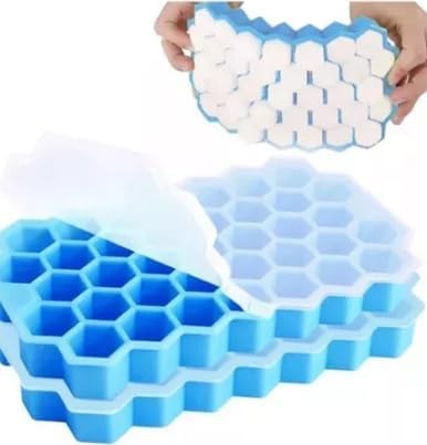 Molde De Silicona Para Hielo De Forma Hexagonal,Pack 8 Pzas