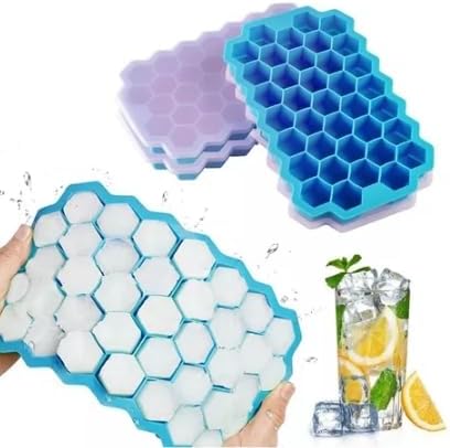 Molde De Silicona Para Hielo De Forma Hexagonal,Pack 8 Pzas