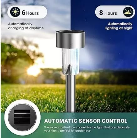 Luces solares de acero inoxidable impermeables para exteriores