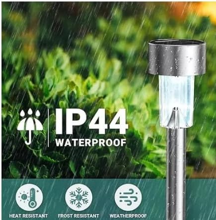 Luces solares de acero inoxidable impermeables para exteriores