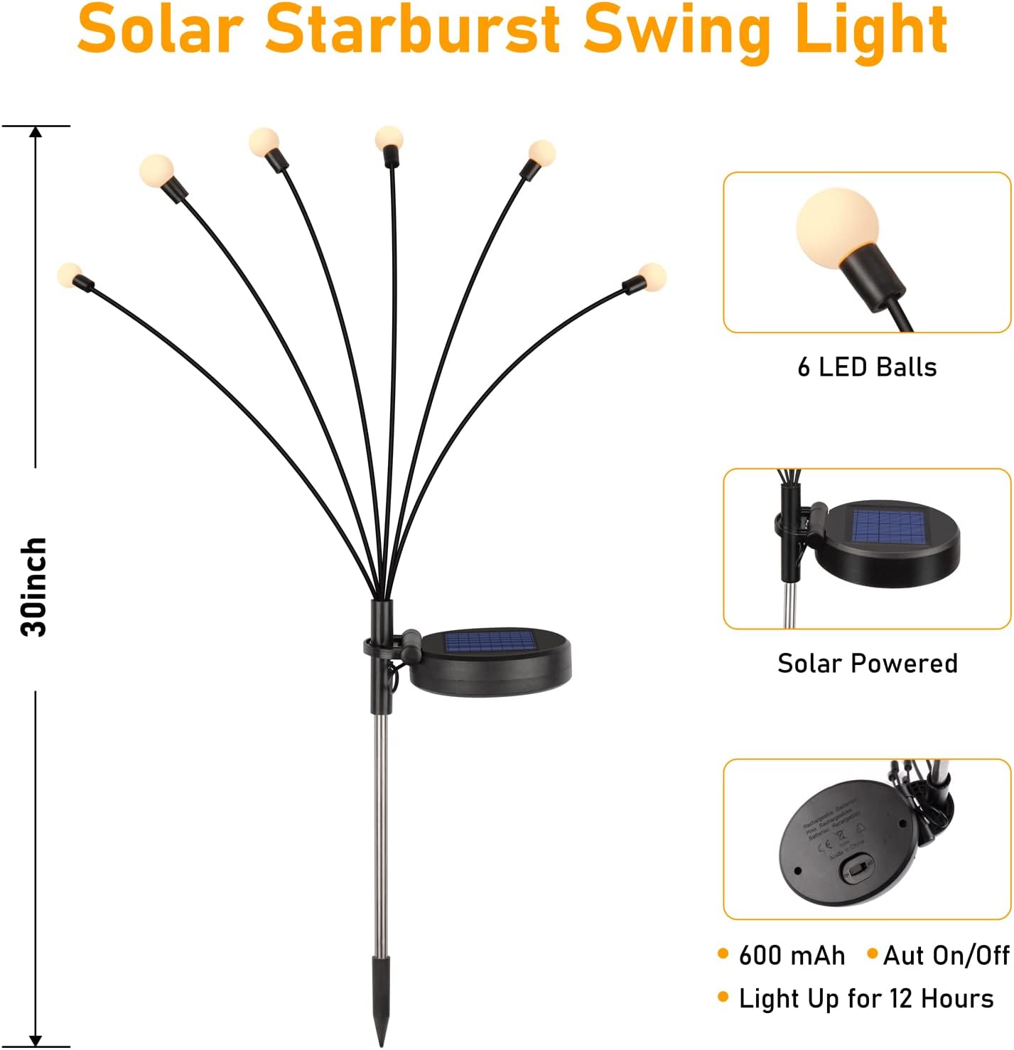 Luces solares de jardín