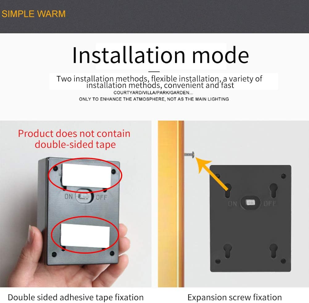 Luces LED solares para pared