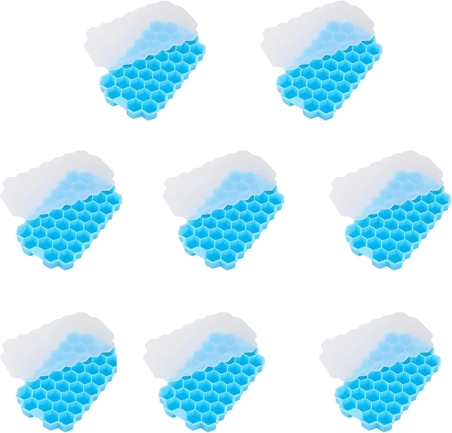 Molde De Silicona Para Hielo De Forma Hexagonal,Pack 8 Pzas