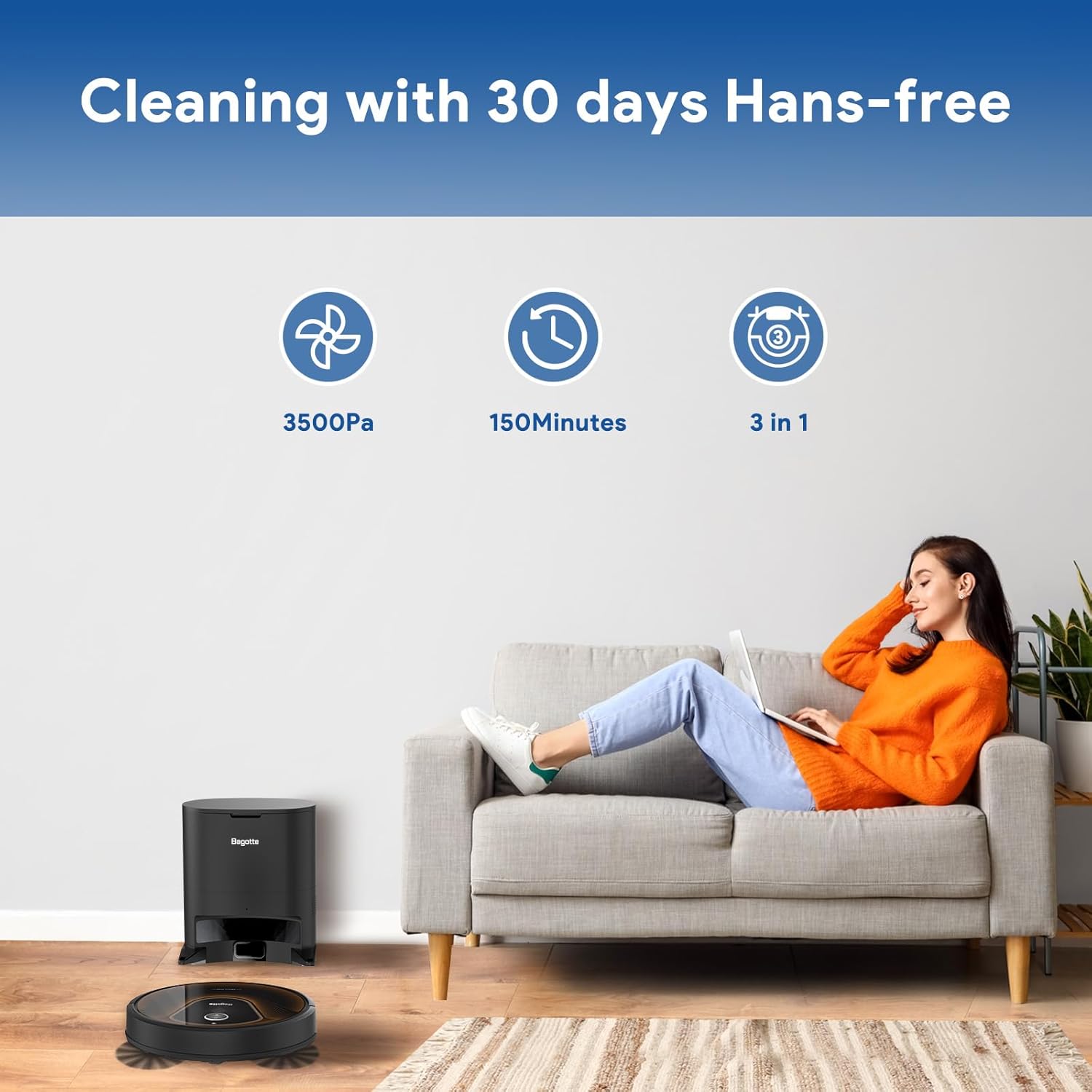 Bagotte Robot aspirador BG950 MAX