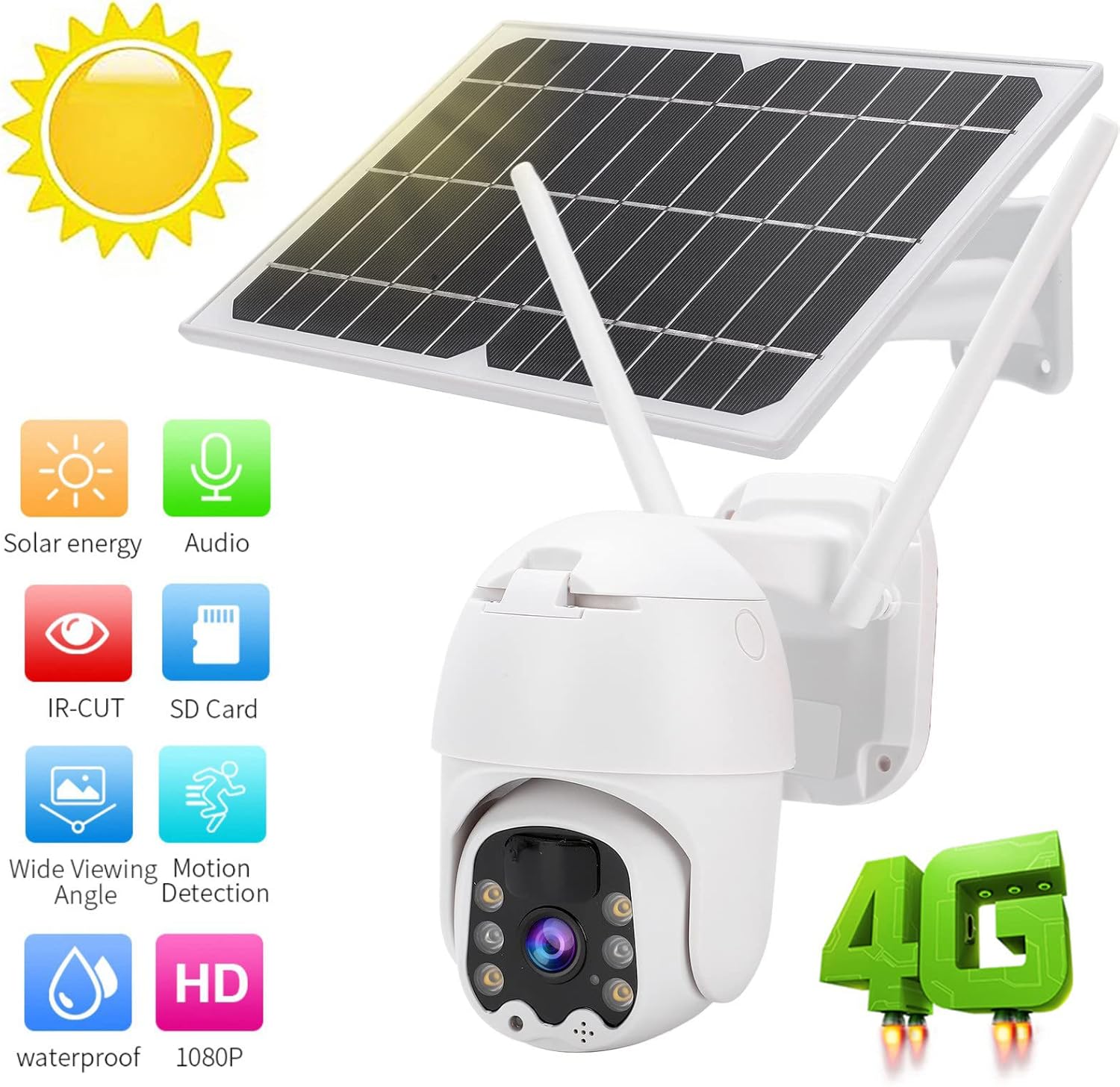 Cámara solar de vigilancia 4G/WI-FI