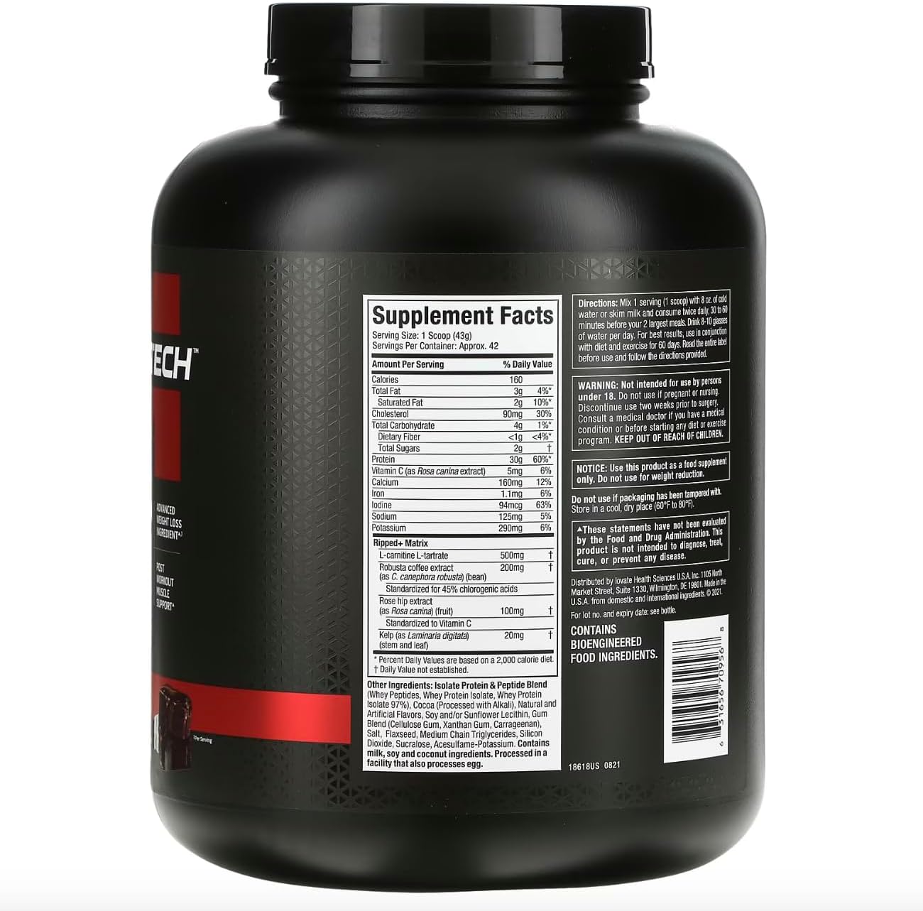 Muscletech Nitrotech Ripped 4 lb - brownie