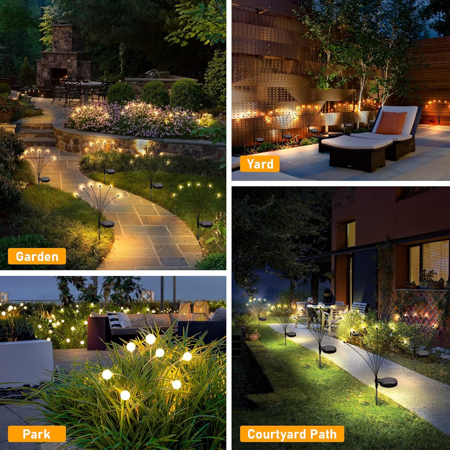 Luces solares de jardín