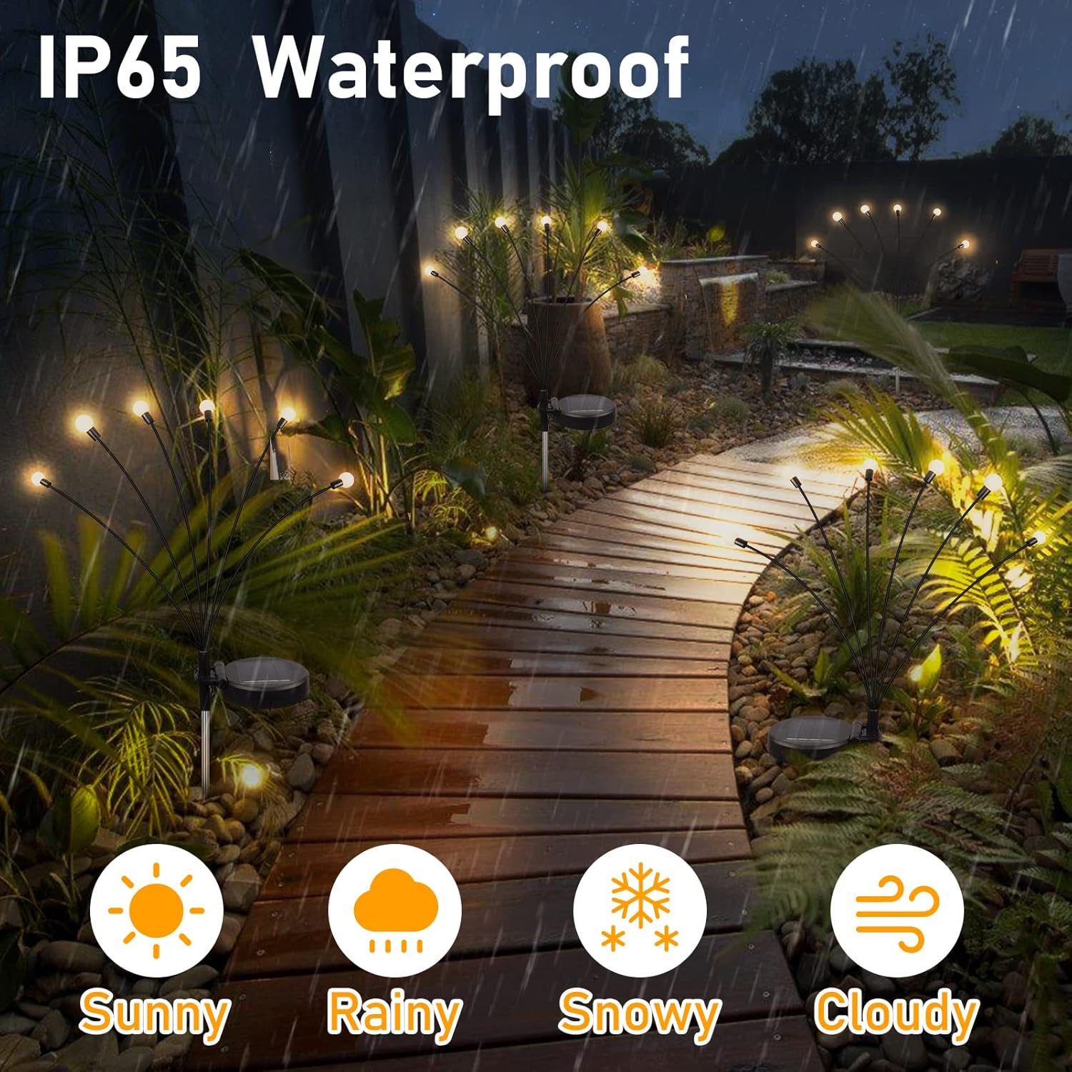 Luces solares de jardín