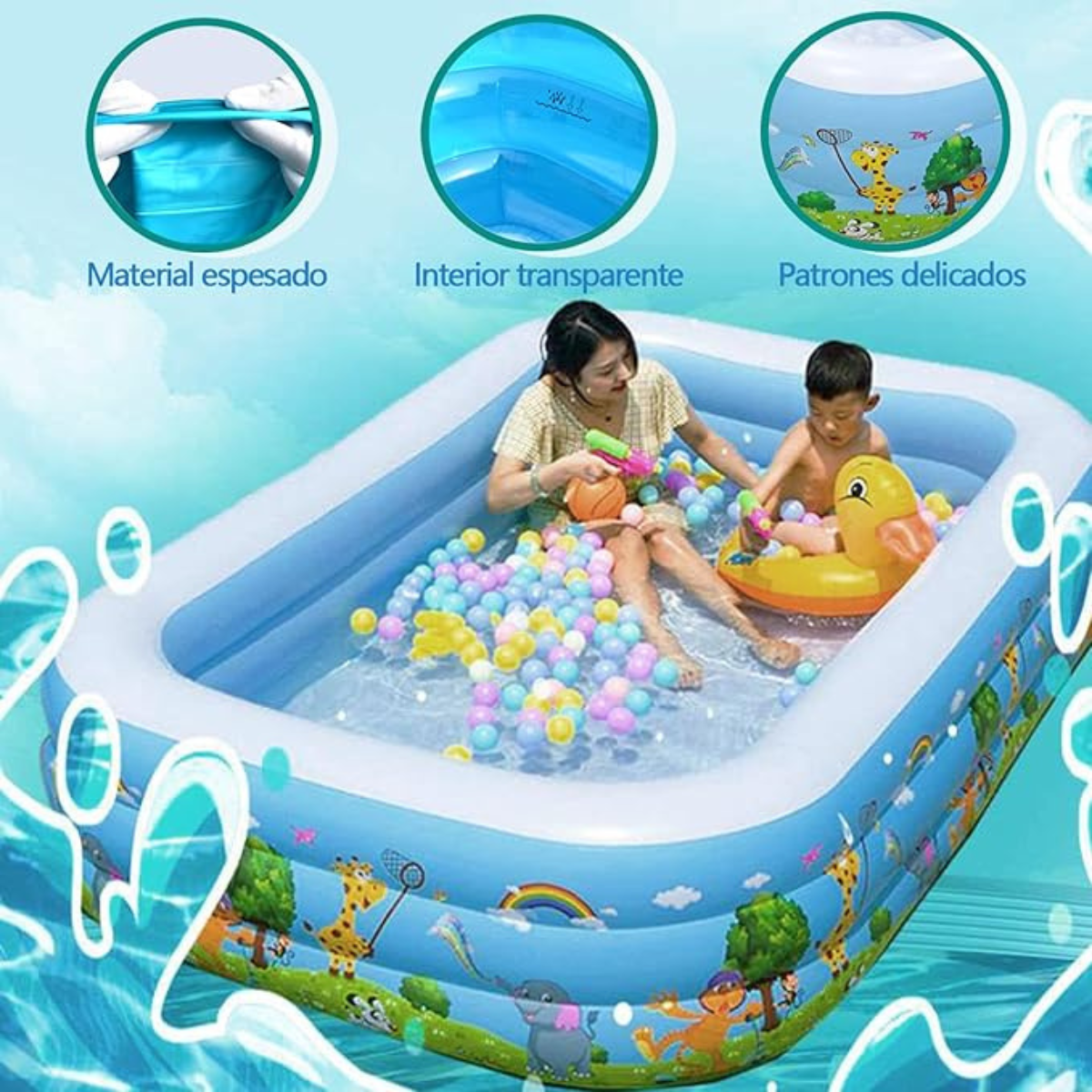 Alberca familiar inflable
