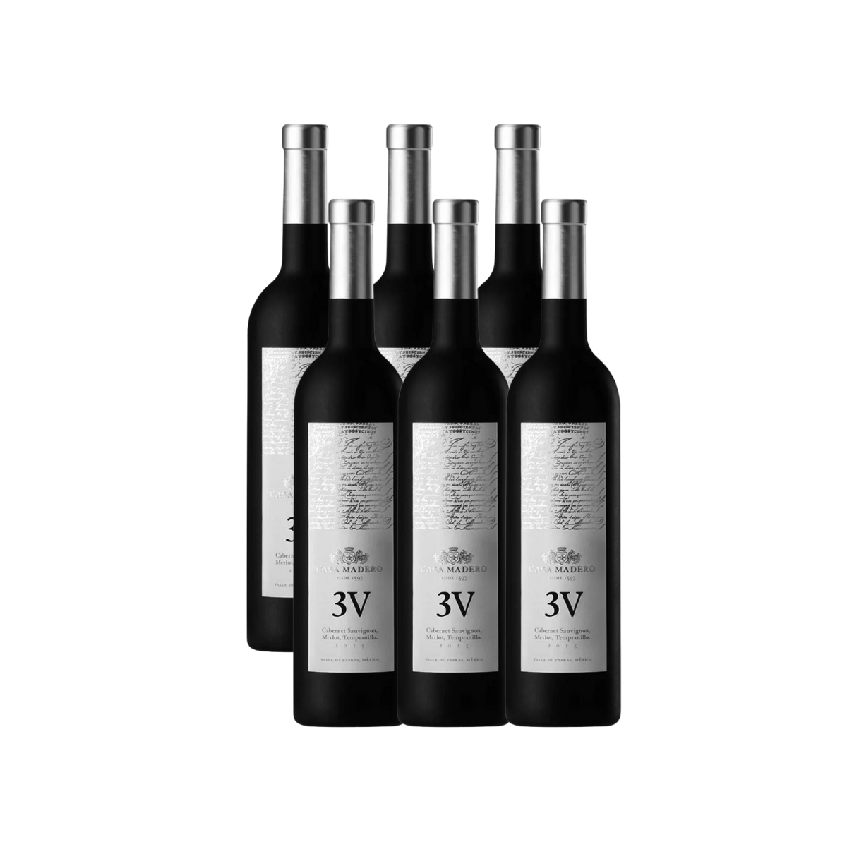 Paquete de 6 Vino Tinto Casa Madero 3V 750 ml