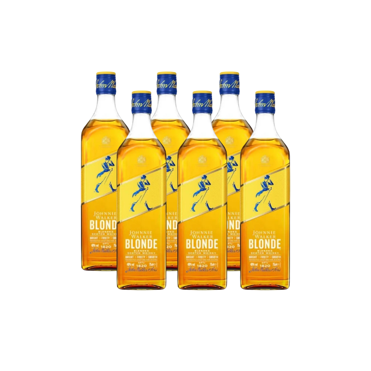 Paquete de 6 Whiskey Johnnie Walker Blonde 700ML