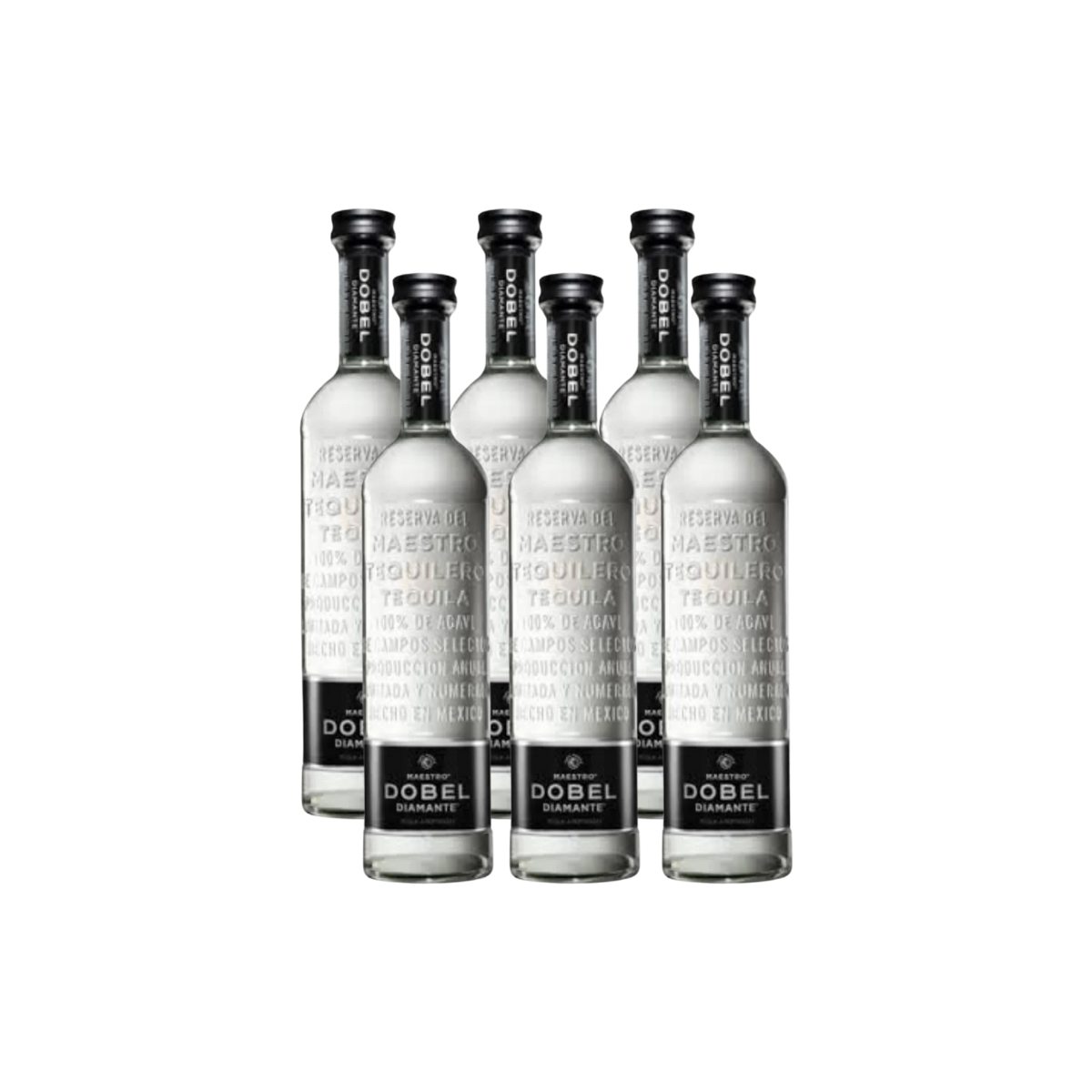 Paquete de 6 Tequila Maestro Dobel Diamante 1.750L