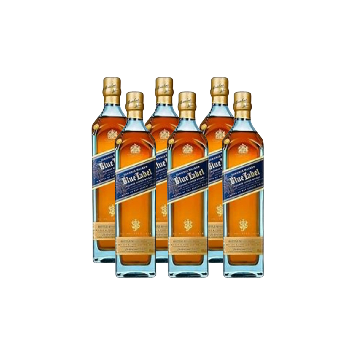 Paquete de 6 Whisky Blue Label 750 ml