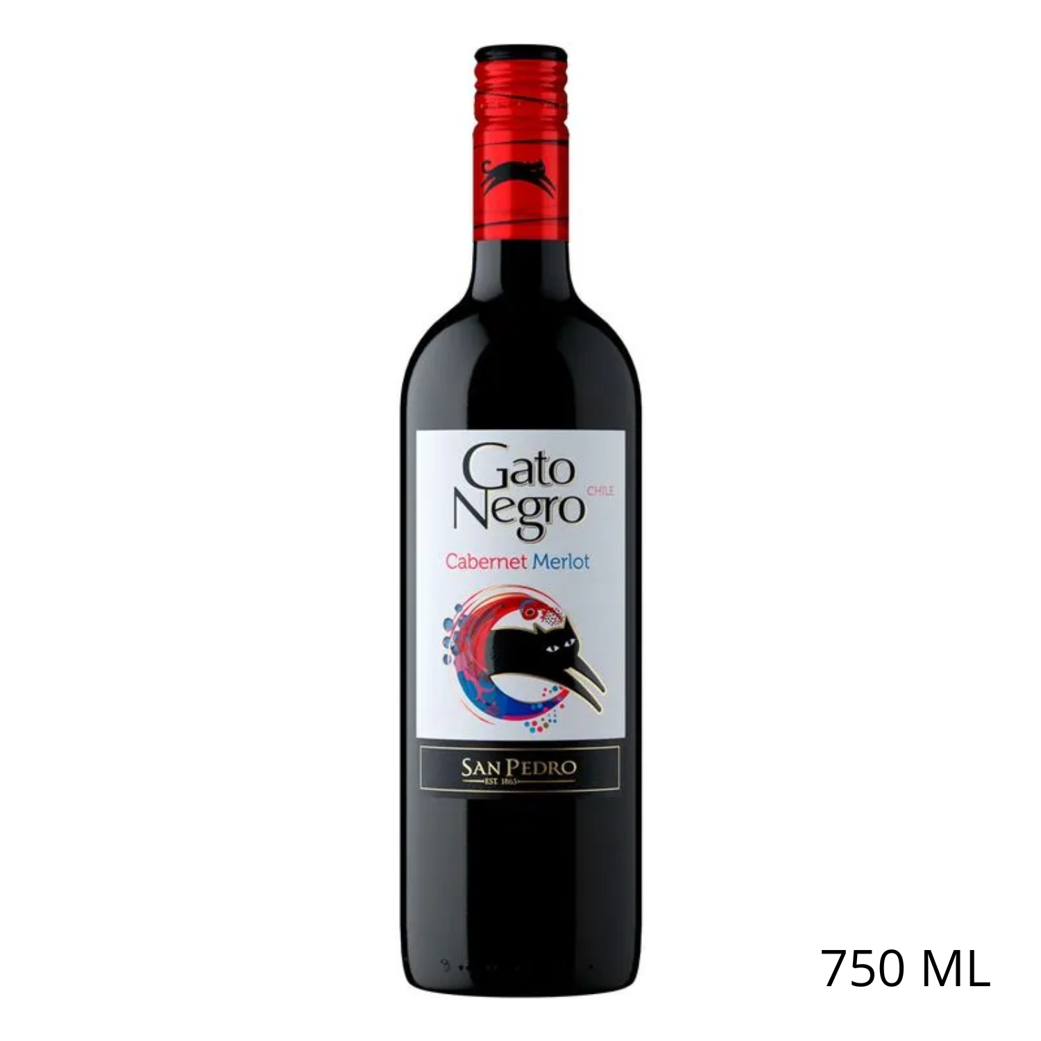 Vino Tinto Gato Negro Cabernet Merlot 750 ml