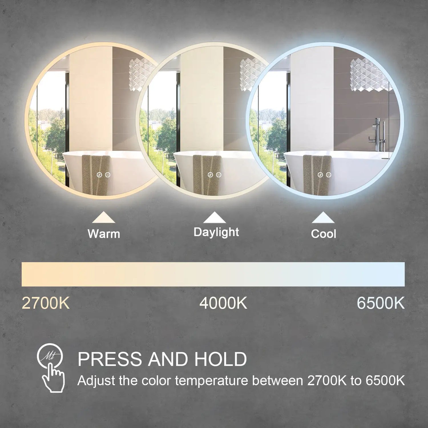 Espejo Redondo LED de Alta Calidad