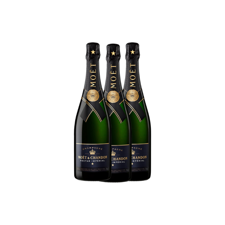 3X2 Champagne Moet & Chandon Nectar Imperial 750 ml