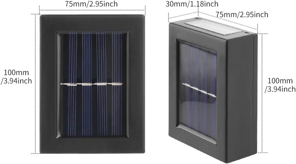 Luces LED solares para pared
