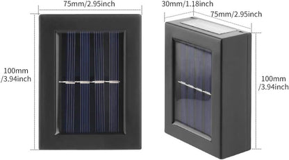 Luces LED solares para pared