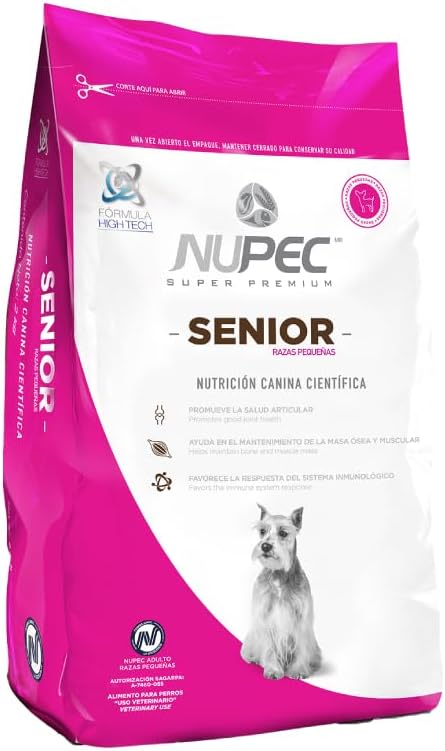 Nupec Alimento Seco para Perro Raza Pequeña Senior, 8 kg