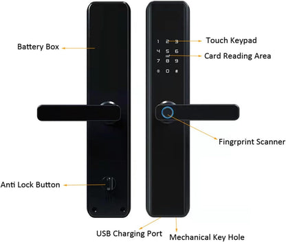 Cerradura inteligente con huella dactilar Wifi