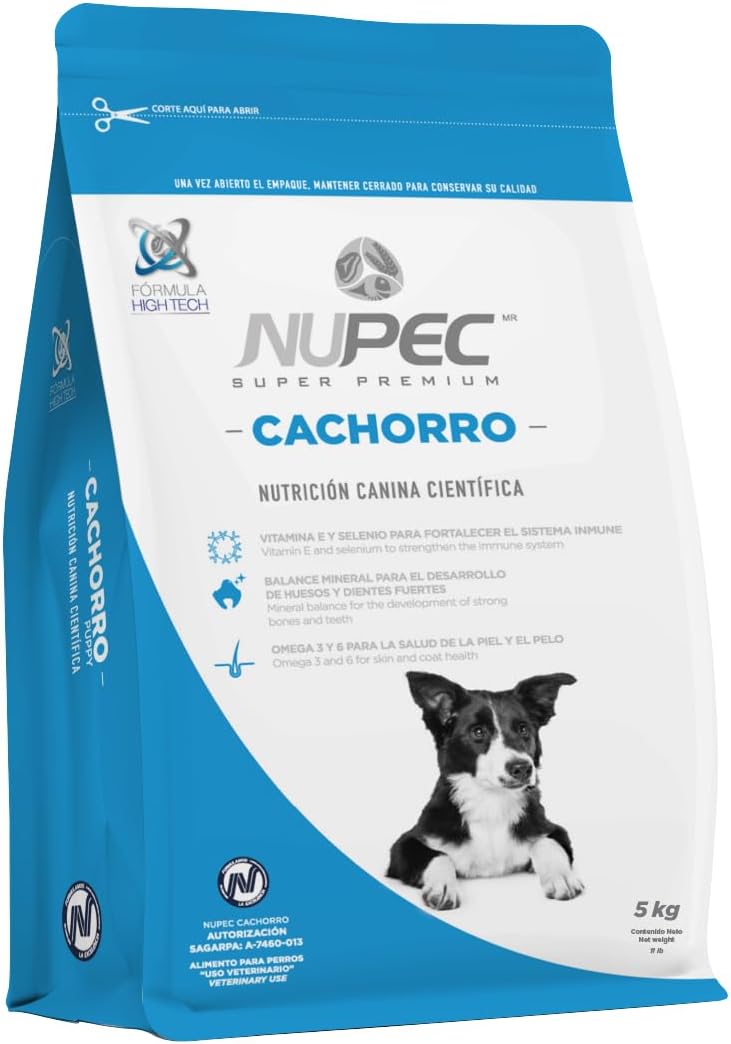 Nupec Comida para Perros, Cachorro, Sabor carne 5kg