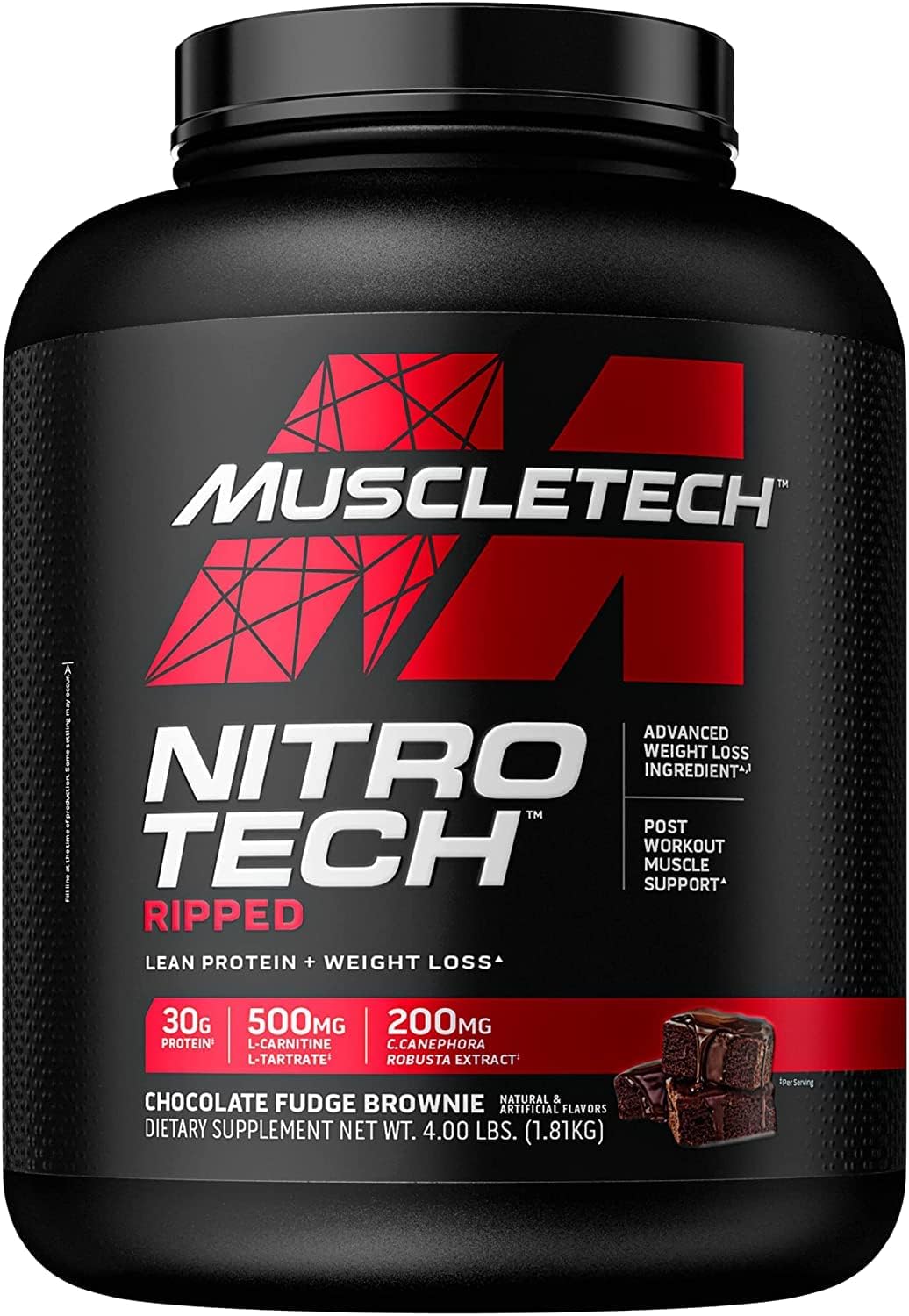 Muscletech Nitrotech Ripped 4 lb - brownie