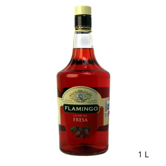 Licor Flamingo De Fresa 1L