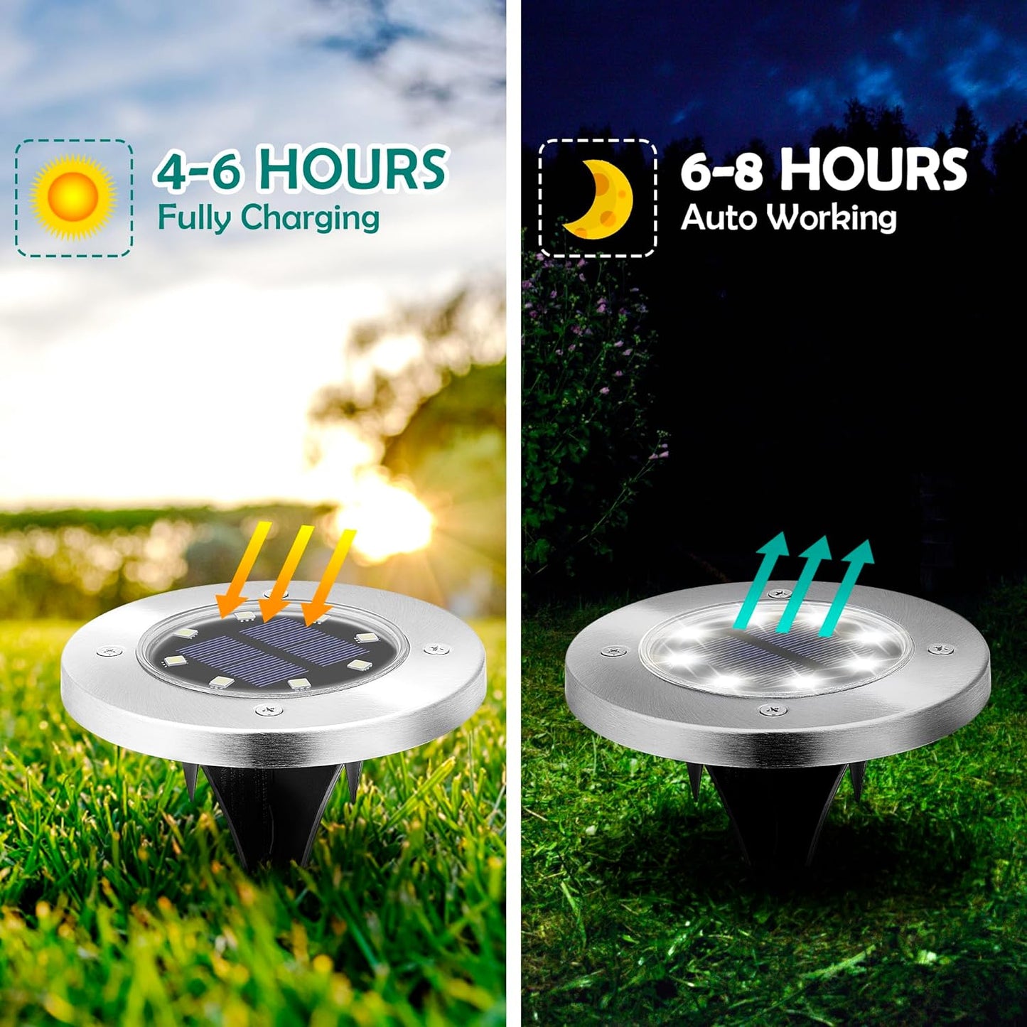 paquete de 16 luces solares para exteriores