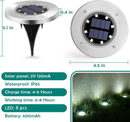 paquete de 16 luces solares para exteriores