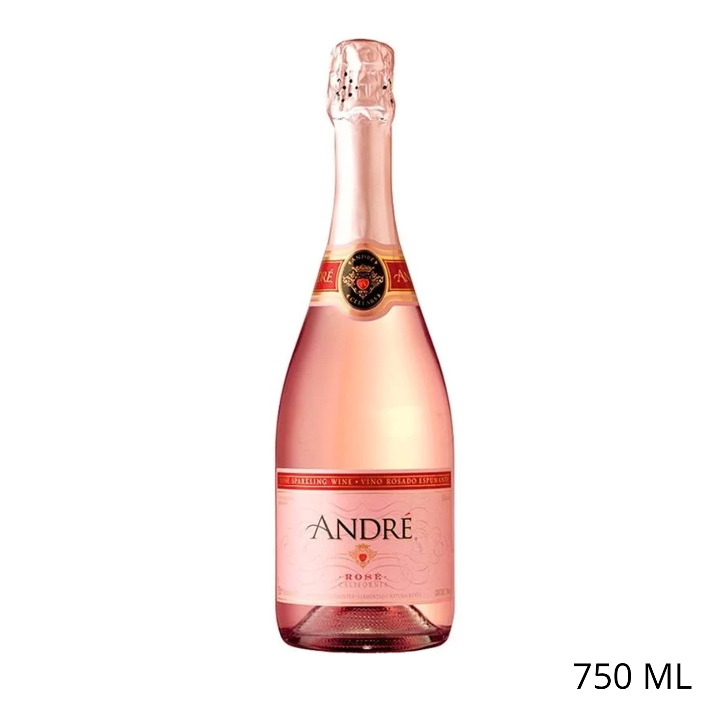 Vino Espumoso Andre Rosado 750 ml