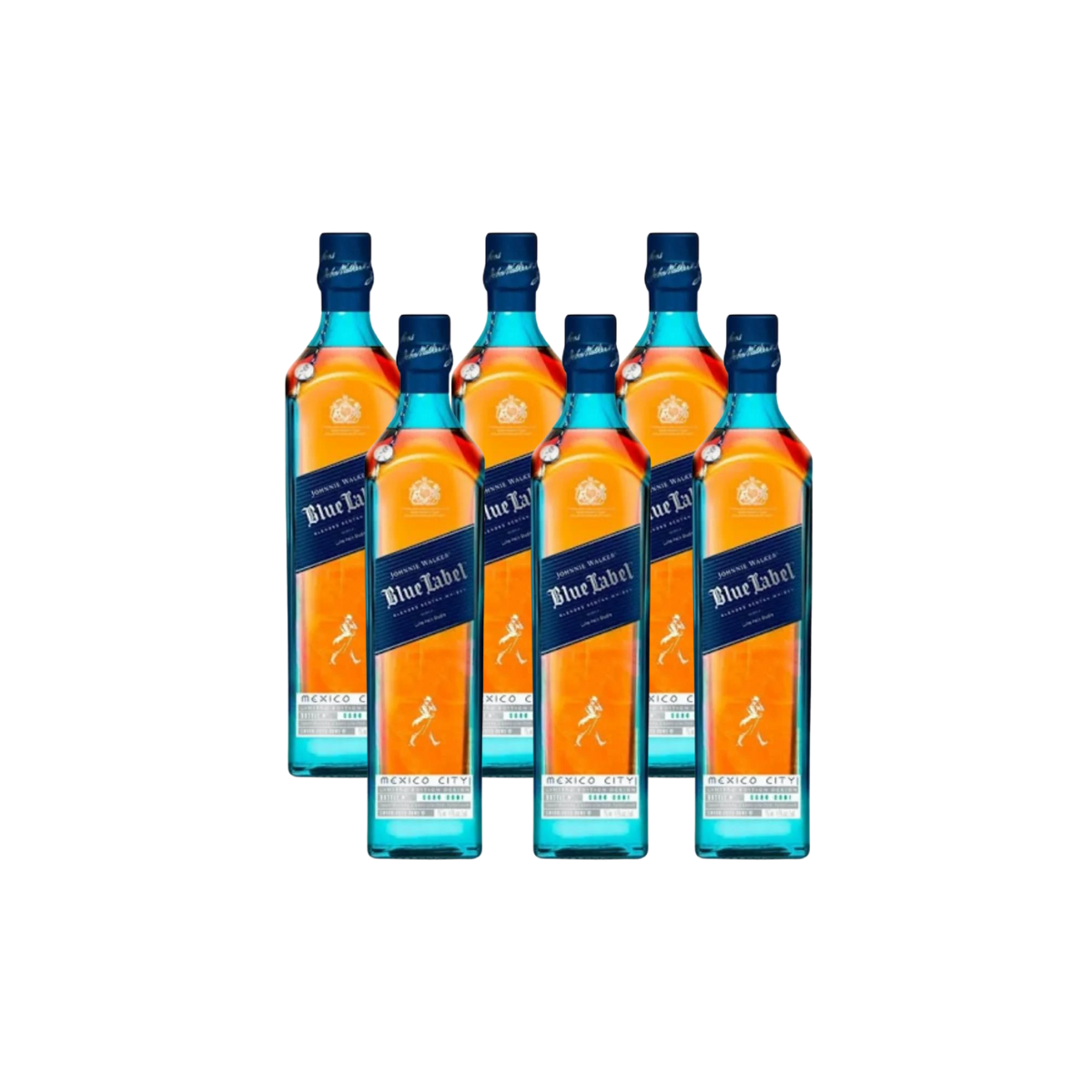 Paquete de 6 Whisky Blue Label 1L