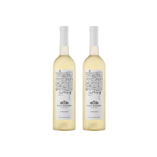 Paquete de 2 Vino Blanco Casa Madero Chardonnay 750ML