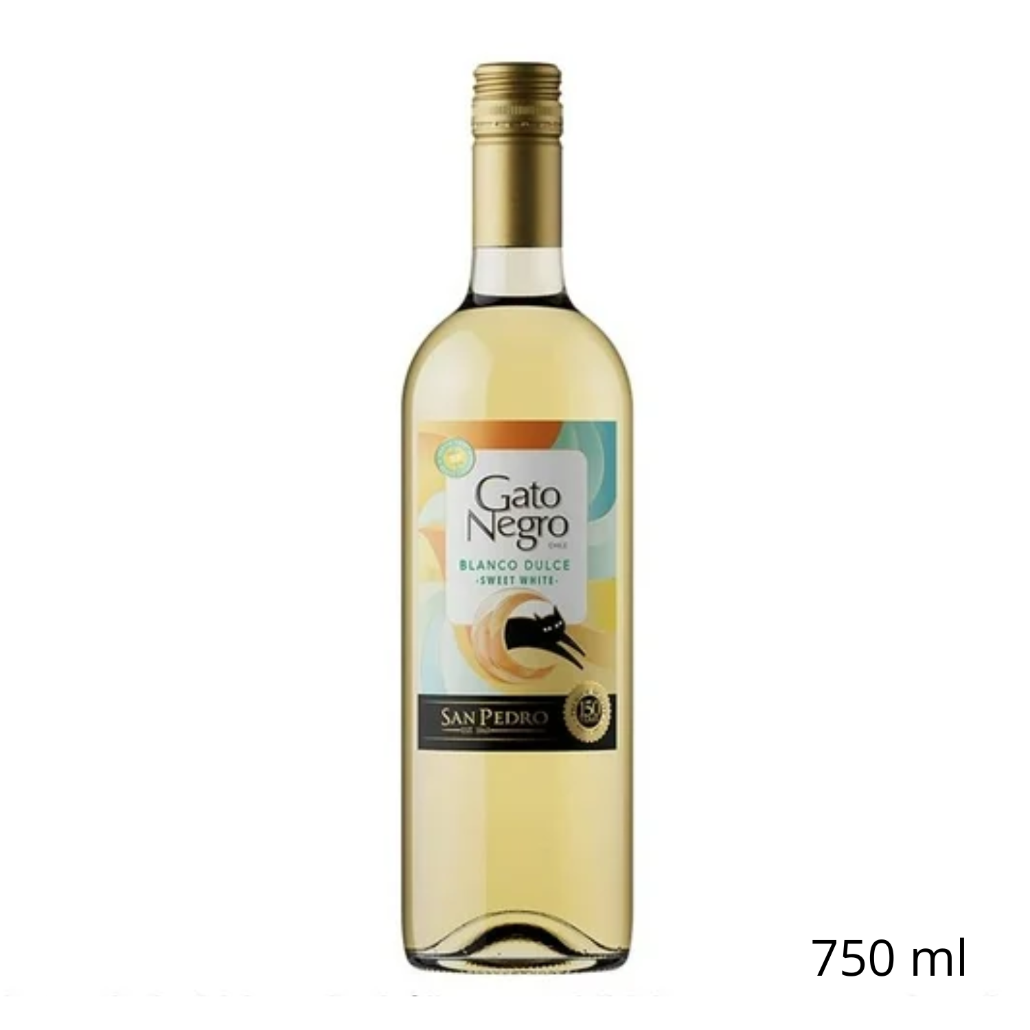 Vino Blanco Gato Negro Dulce Blanco 750 ml