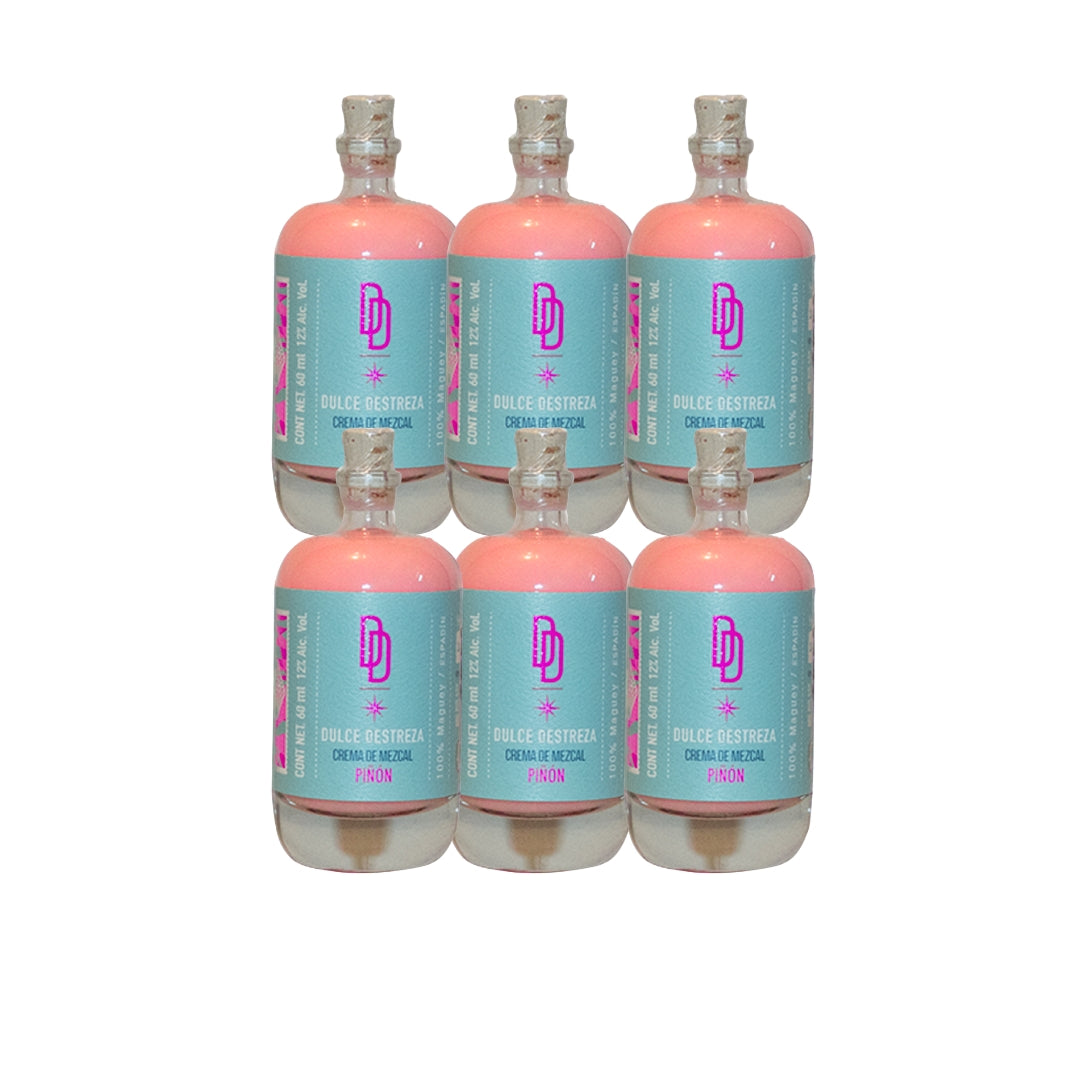 Pack de 6pz Mezcal Destreza Piñon 60ml
