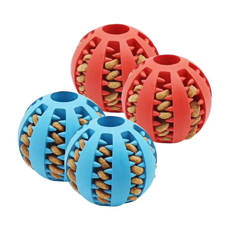 Paquete de 4 pelotas para perro
