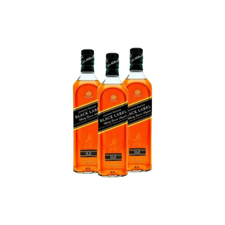 3x2  Whisky Black Label 750 ml Imp