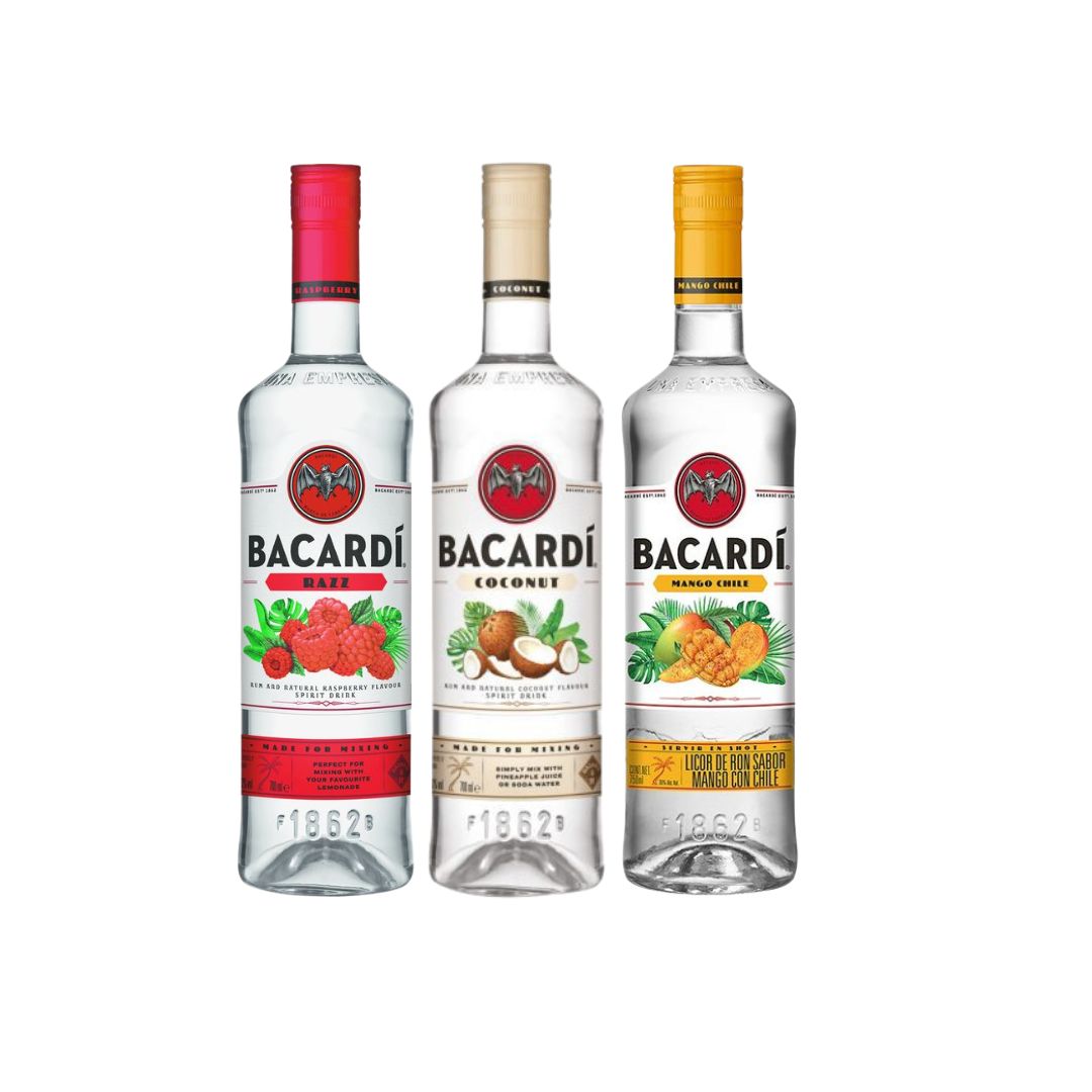 3x2 Bacardi Mango, Coco y Razz 750ML
